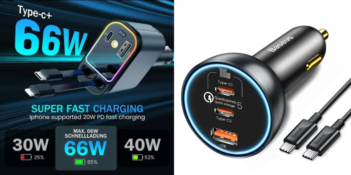WIWU WiCC033 Helix USB A + Type C 65W Car Charger (2).webp